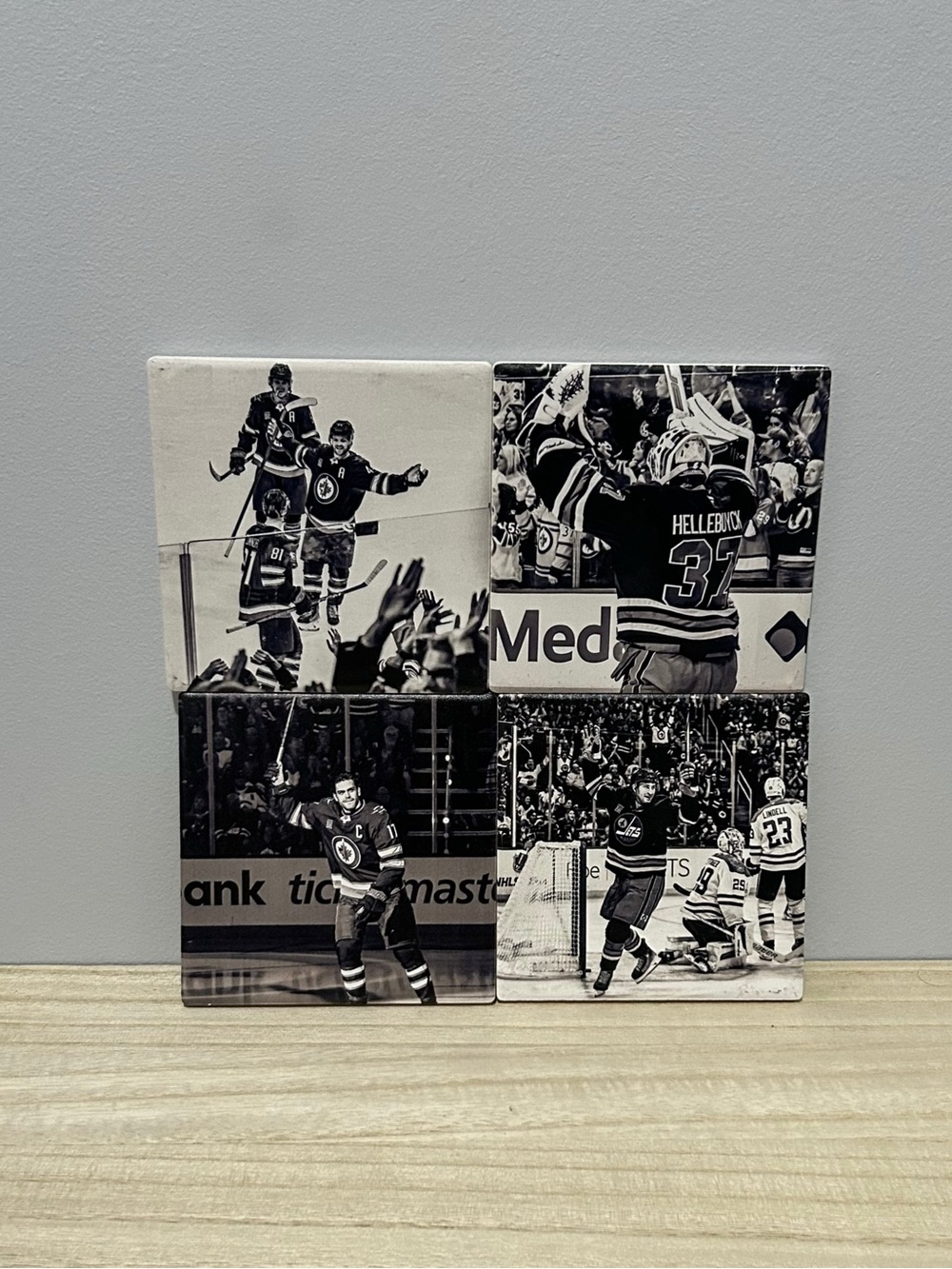 NEW Winnipeg Jets 4 Pack Ceramic Coaster Set